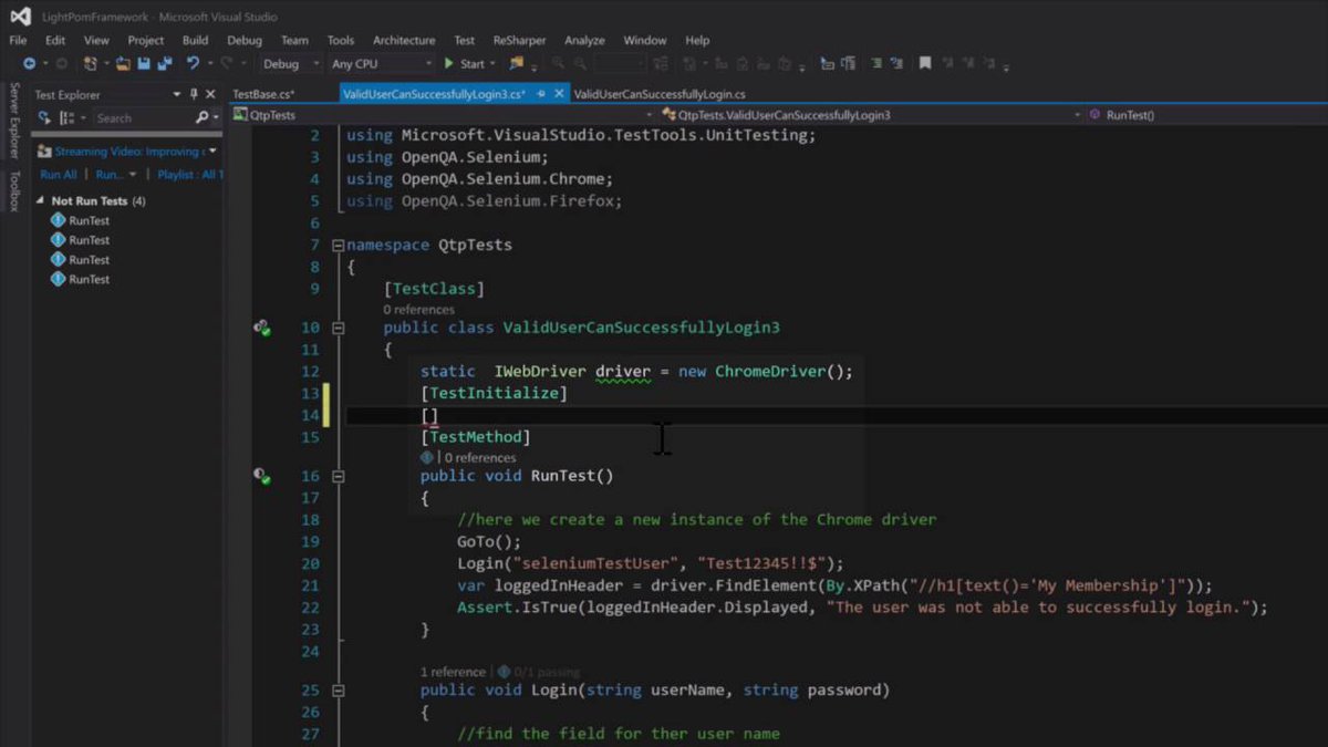 MCTTRAIN1's tweet image. #E_learning #_ #automation #Automation_Skills 7 How to code an Initialize method for the TestBase class:… bit.ly/2dQZuAg