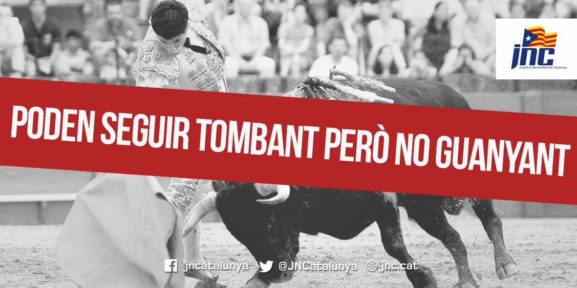 JNCSantAndreu's tweet photo. Poden seguir tombant però no guanyant! #FreedomIsOnTheWay #GeneracioEstat https://t.co/nYe0MOShNg