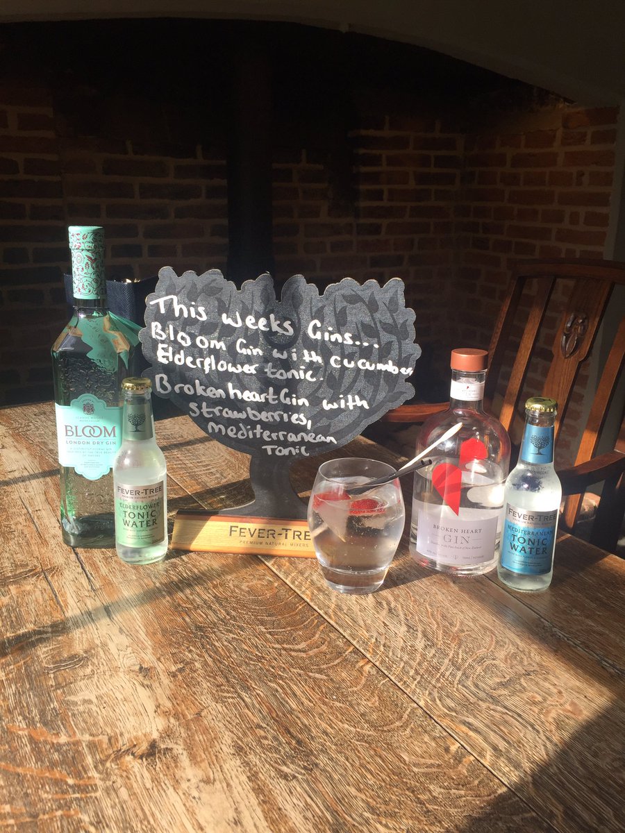 This weeks gins are @BLOOMGin &amp; <a href="/BrokenHeart_NZ/">Broken Heart Spirits</a> <a href="/FeverTreeMixers/">Fever-Tree Mixers</a> #ginoclock <a href="/TheGinLordUK/">Rory - The Gin Lord</a> <a href="/ATUKGin/">AT UK 'Gin' Promo</a>  @GinAdvisor #ginandtonicday
