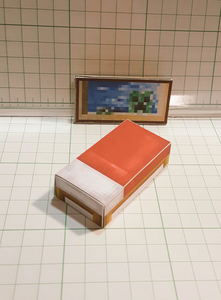 カレラ در توییتر ベッドと絵画 マインクラフト ペーパークラフト