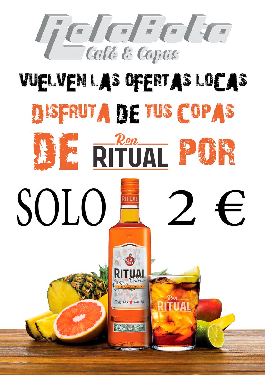 Vuelen los pReCiOs LoCoS a <a href="/Rolabota/">Rolabota Cafe&Copas</a> <a href="/soyRITUALista/">soy RITUAL ista</a> <a href="/RonRitual/">Ron Ritual</a> <a href="/Pernod_RicardES/">Pernod Ricard España</a> @Exitodelosbares