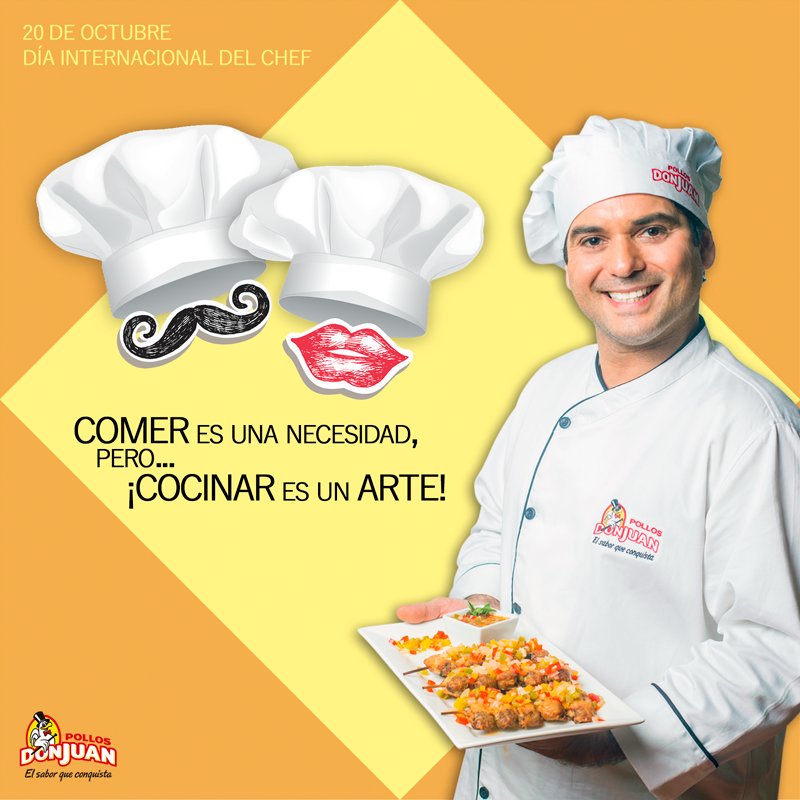 ¡Feliz día a todos los chef!
En especial, como siempre, al nuestro: <a href="/PappalardoPablo/">Pablo Pappalardo</a>. Gracias por hacer cada día sabores que conquistan.