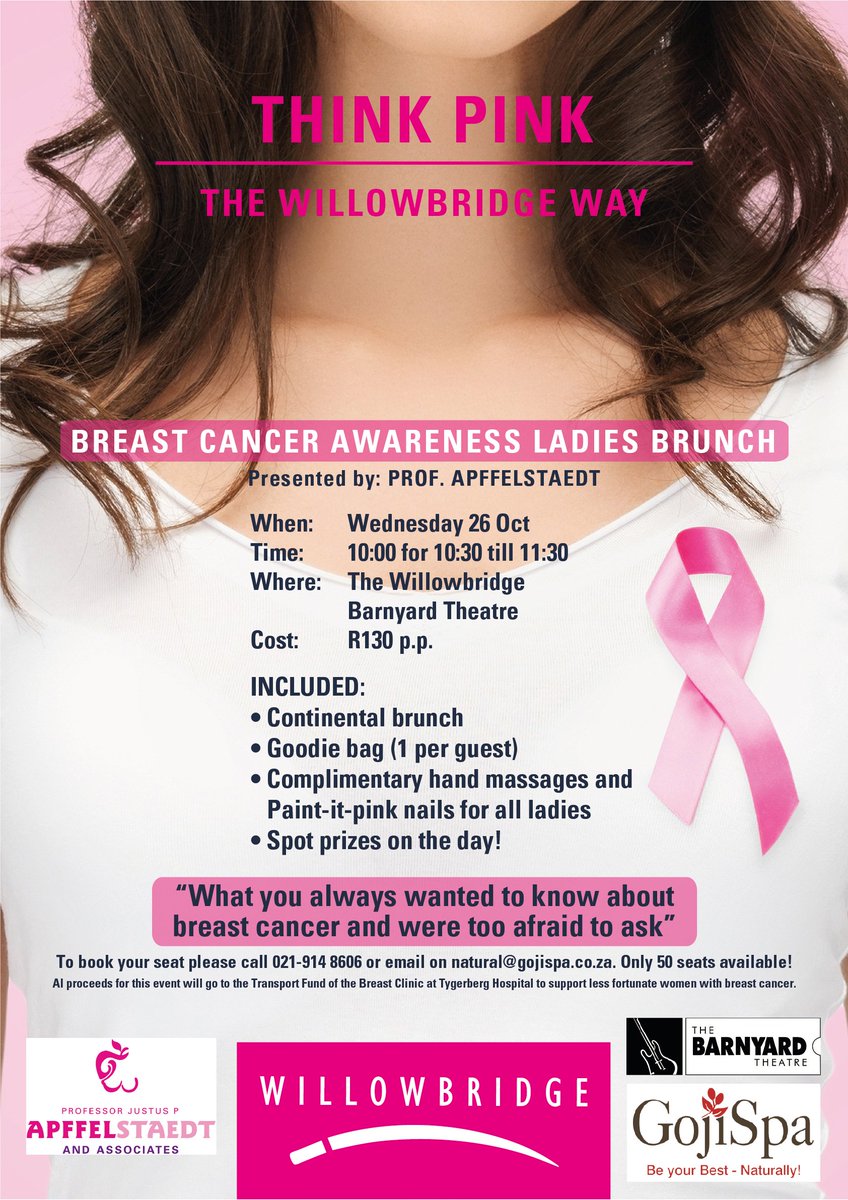 Gojispa's tweet photo. Join our #BreastCancerAwareness ladies brunch &amp; learn everything about #BreastCancer that you've wanted to know, but were too afraid to ask! https://t.co/rqcO8U5NB8