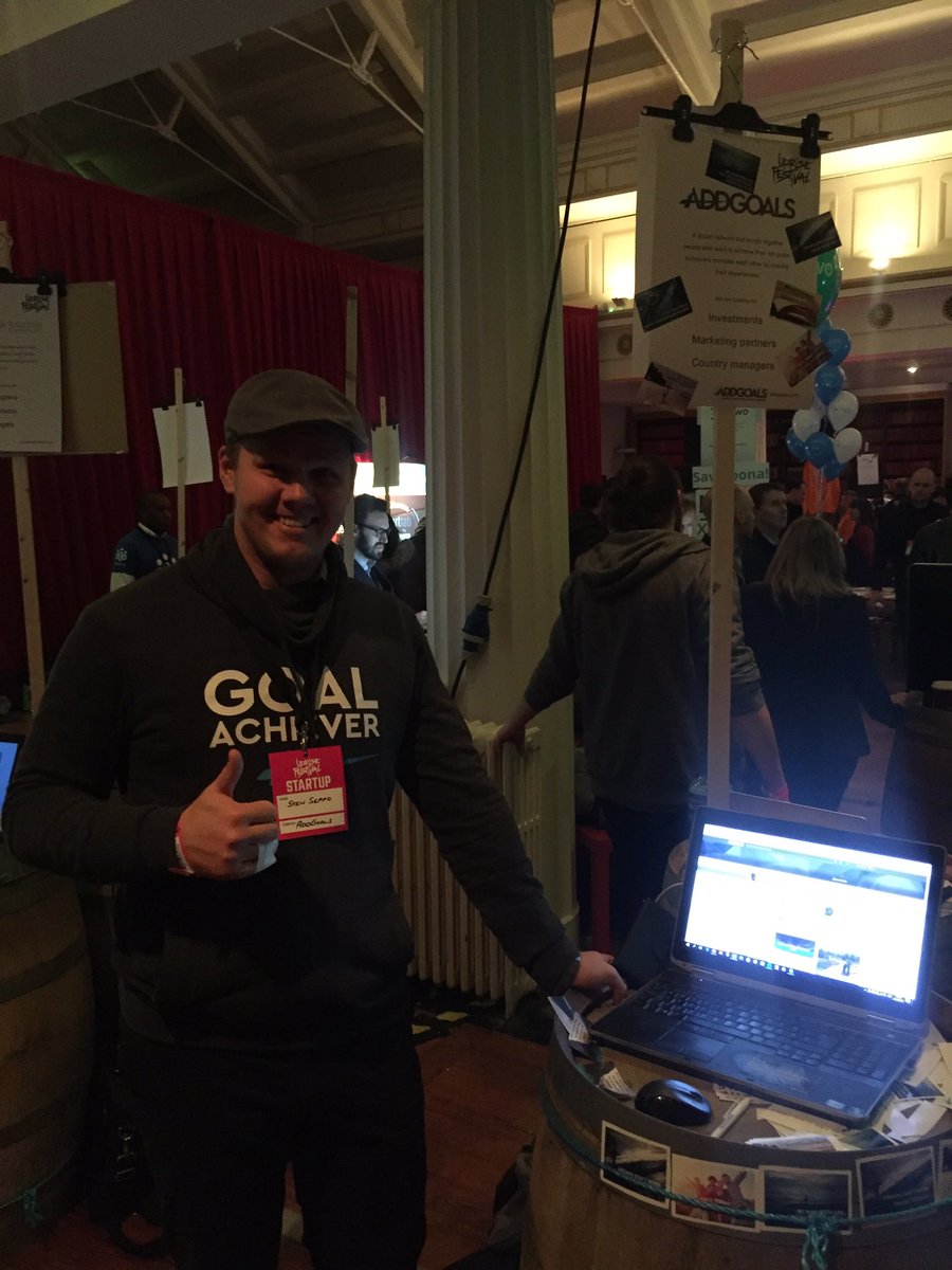 LuceyFund's tweet image. So many great #startups around! @AddGoals with their platform for setting and reaching goals #upris4