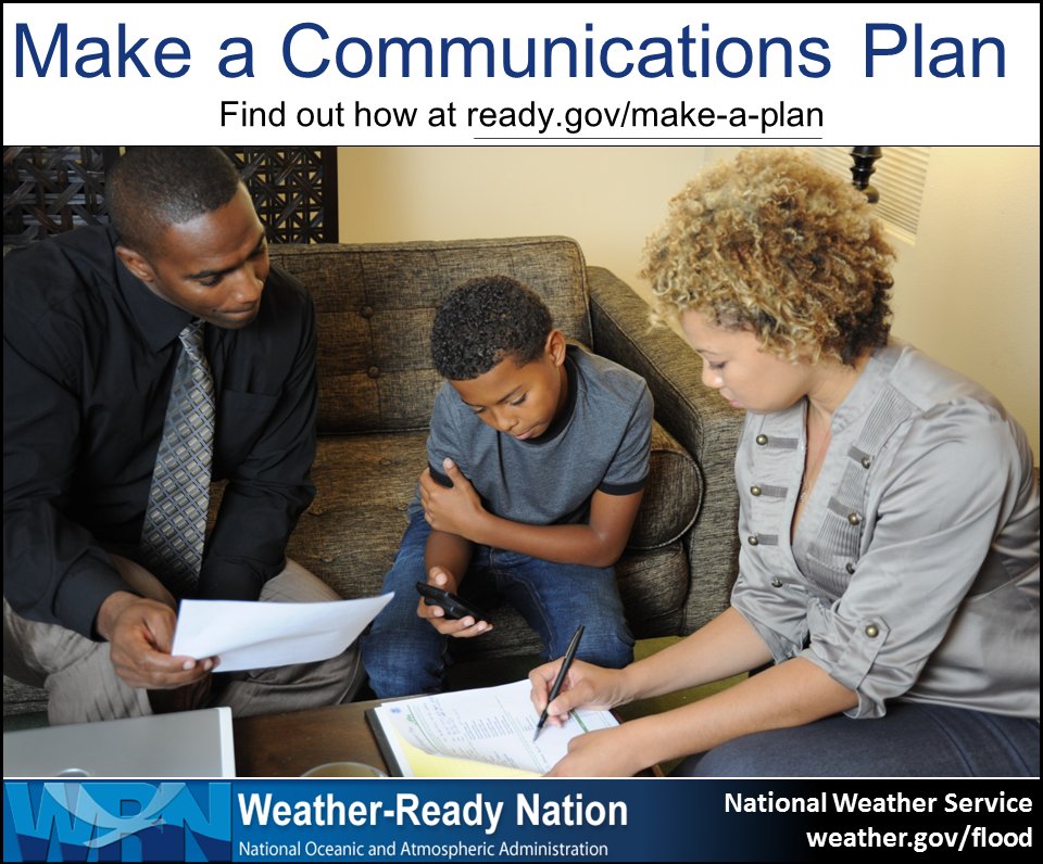 NWS's tweet photo. How will you stay in touch during a disaster? Make a plan! https://t.co/h2waO2ZV9r #FloodSafety (photo @fema) https://t.co/PCdciYrcnQ