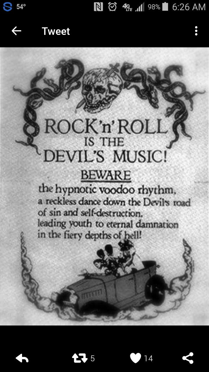 Rock n Roll музыка дьявола