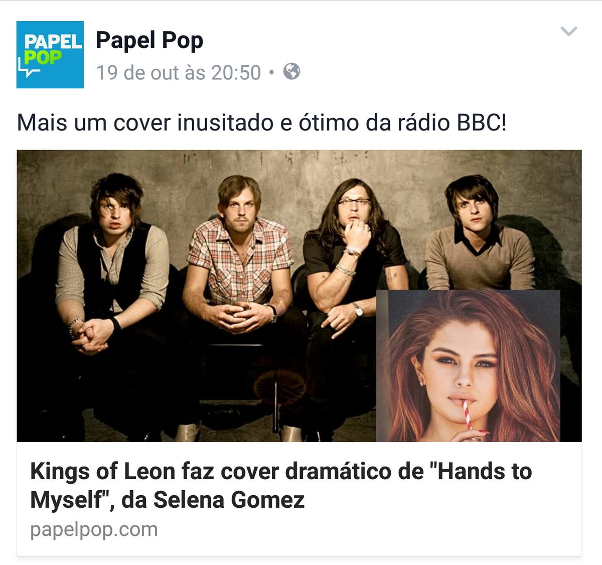 EbriusBooks's tweet photo. Adoro a versão da Selena, mas a versão do @KingsOfLeon simplesmente amei 😍!!! https://t.co/J6L3BxgzCx