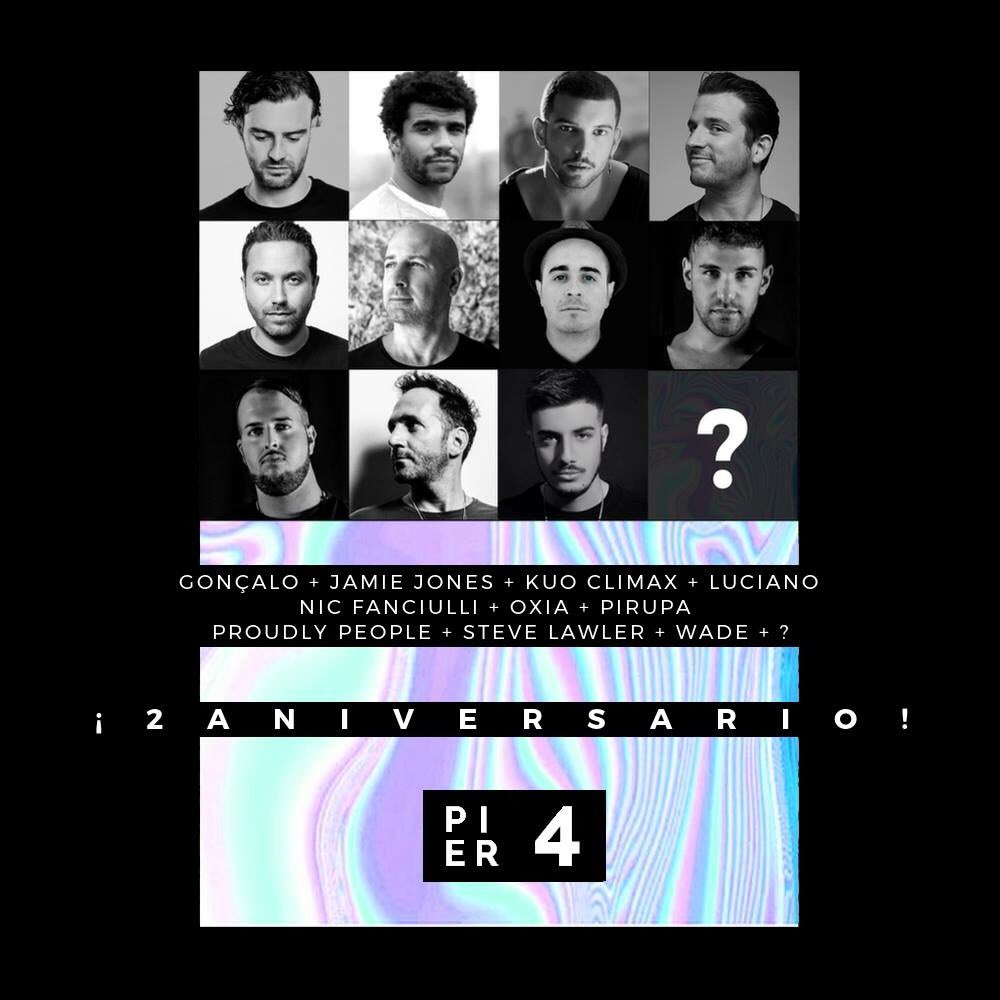 Estos son los artistas que nos han acompañado en estos 2 años de noches únicas en #PIER4. 12Nov añadimos una página más de nuestra historia.