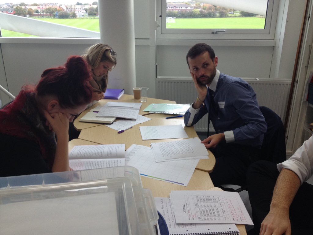 MHS_CPD's tweet photo. Carrying out a work scrutiny as part of our assessment training #MHSassessment https://t.co/CuUwcftycN