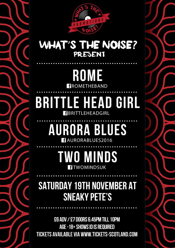 2 superb shows we have in November
Be sure to get your tickets from bands &amp; <a href="/ticketsscotland/">Tickets Scotland</a>