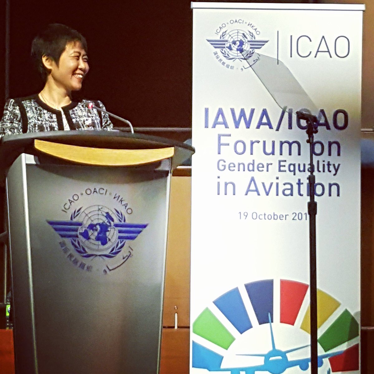 ASI_Intel's tweet image. ASI's Kristina Schneider attends International Aviation Womens Association (IAWA) conf. in MTL @icao #bonjouriawa @technogenii @icaoFangLIU
