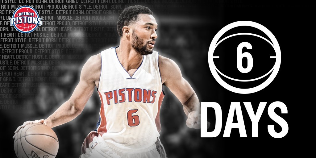 DetroitPistons's tweet photo. Preseason is over and we're six days away from the regular season! #DetroitBasketball https://t.co/B1BIkNRFmt