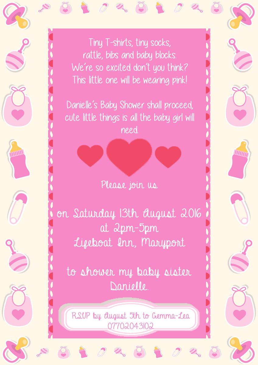 SCP_Designs16's tweet photo. Check out this #custom #designwork we did for a client arranging her sister's #babyshower! #babygirl #branding #invite #poster #games #baby https://t.co/hKqT1mwK1I