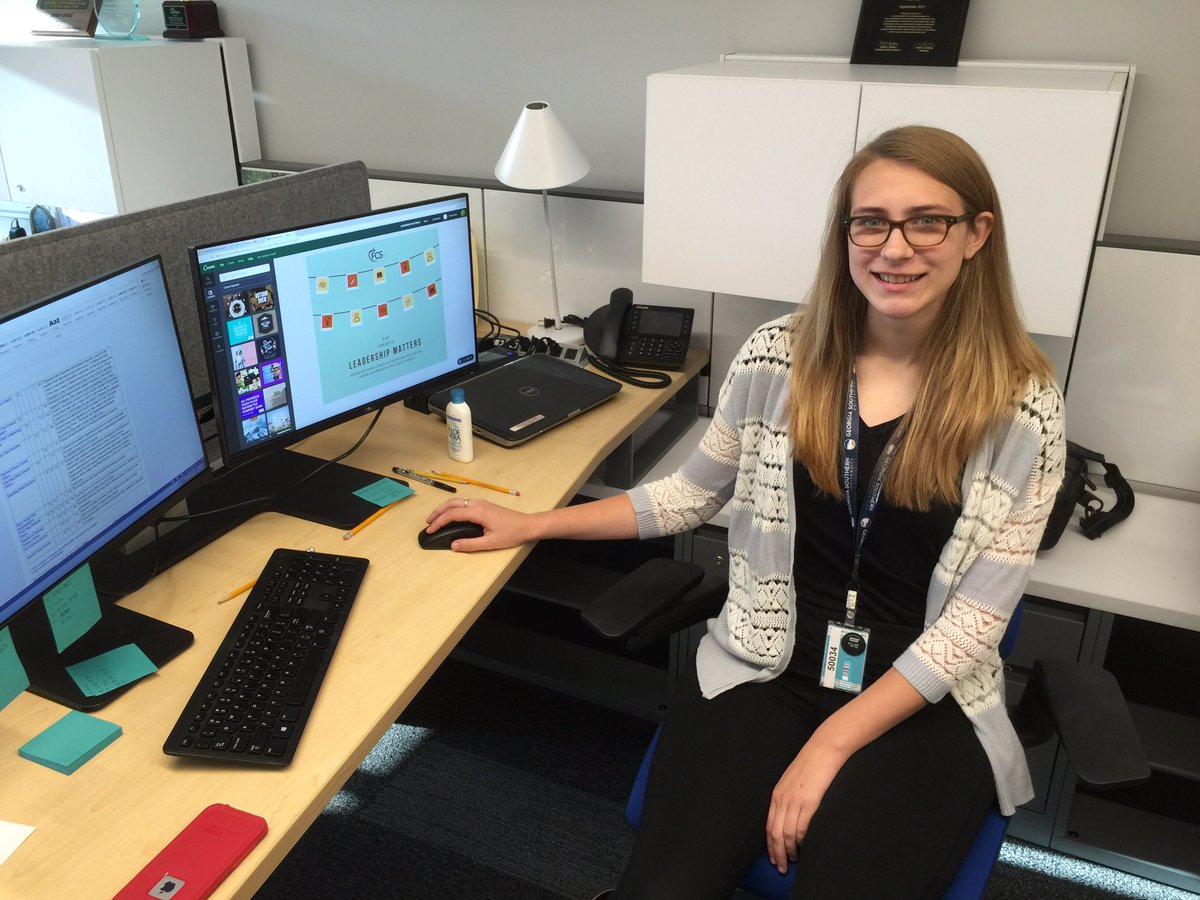 North Springs WBL student Rachel Stowell hard at work running the social media for FCS  <a href="/NSSpartans/">NSHS</a> @FCSCTE <a href="/FCSWBL/">FCSWBL</a>