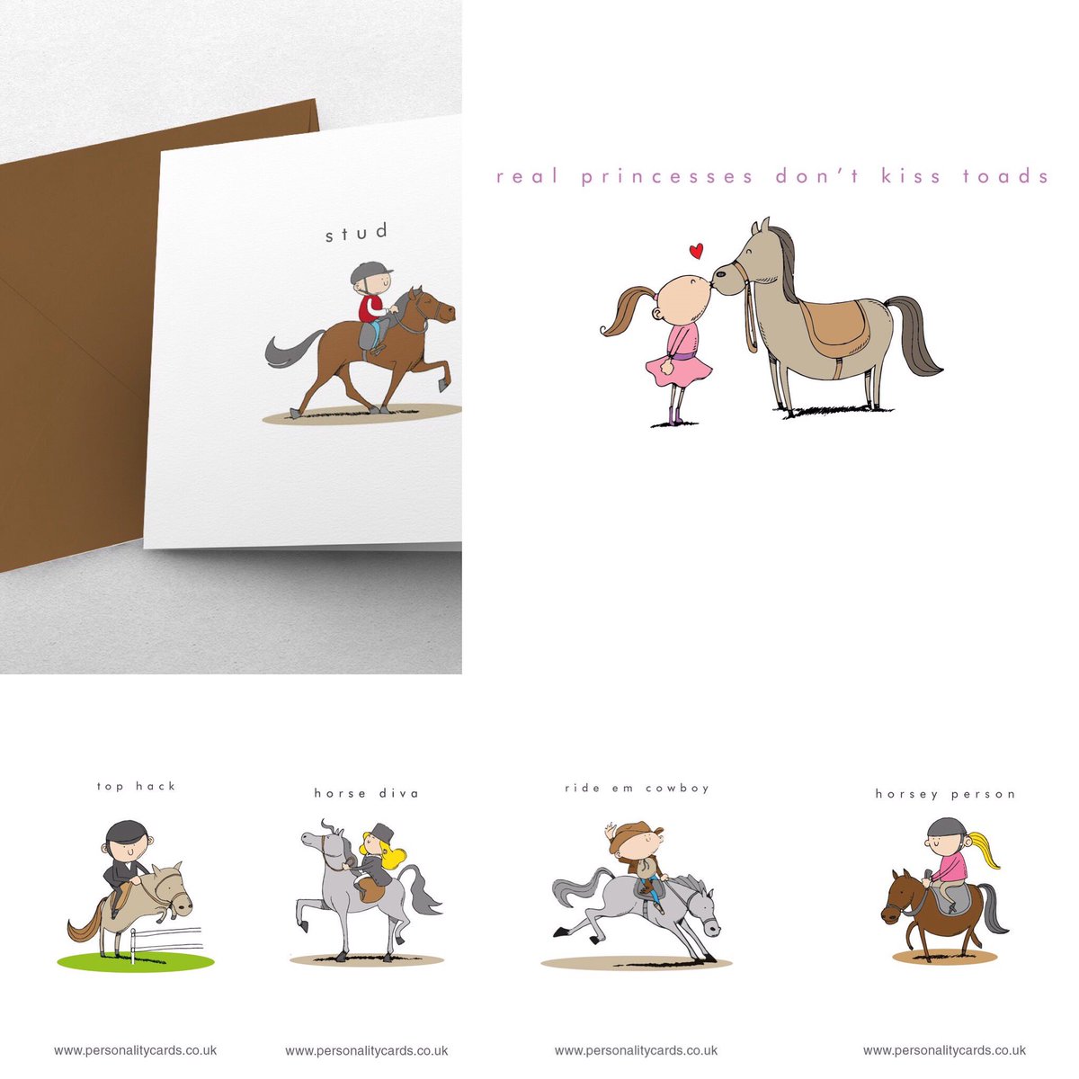 Know someone who loves #horses #horseyperson check out our greeting cards visit personalitycards.co.uk