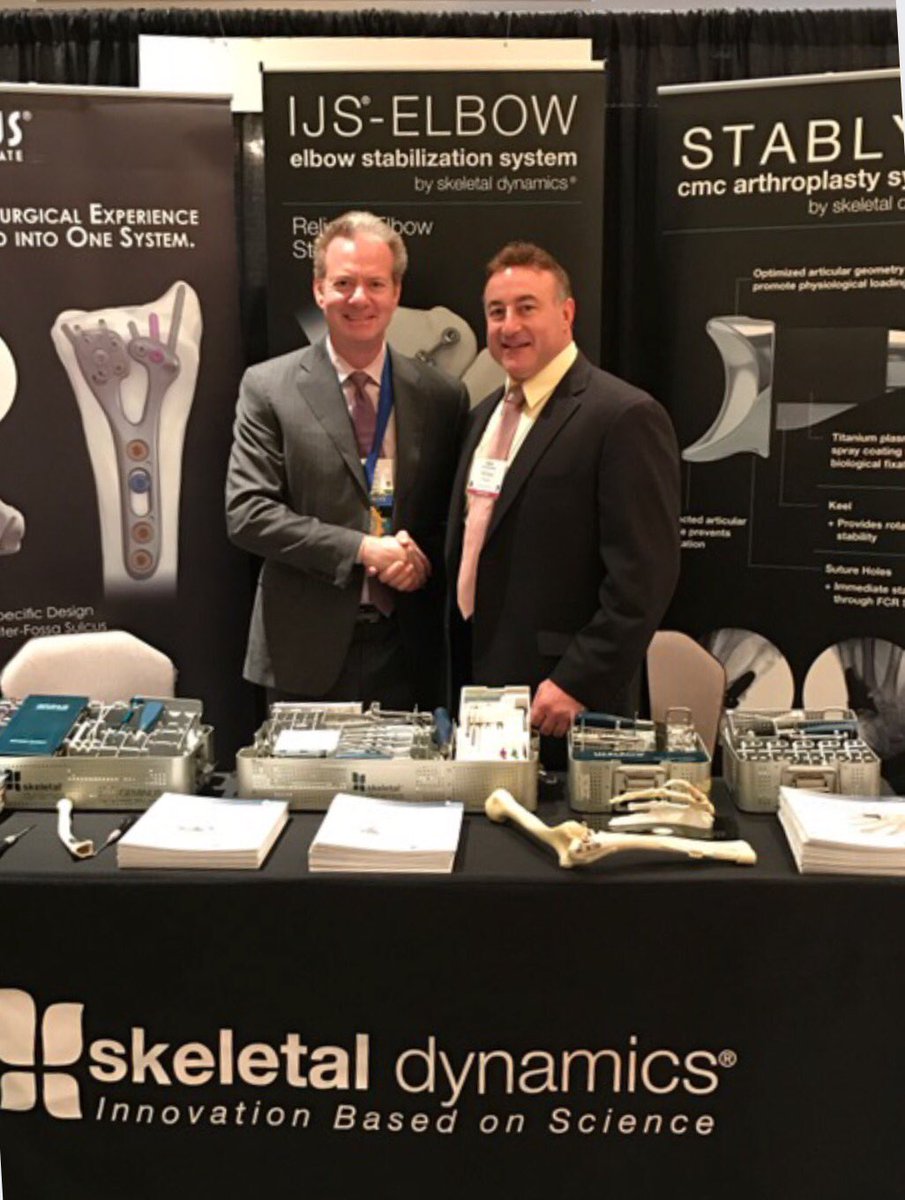 Skeletal is at the Eastern Orthopedic Association meeting in New Orleans. EOA President Dr. Geoff Westrich of HSS stopped by to say hello.