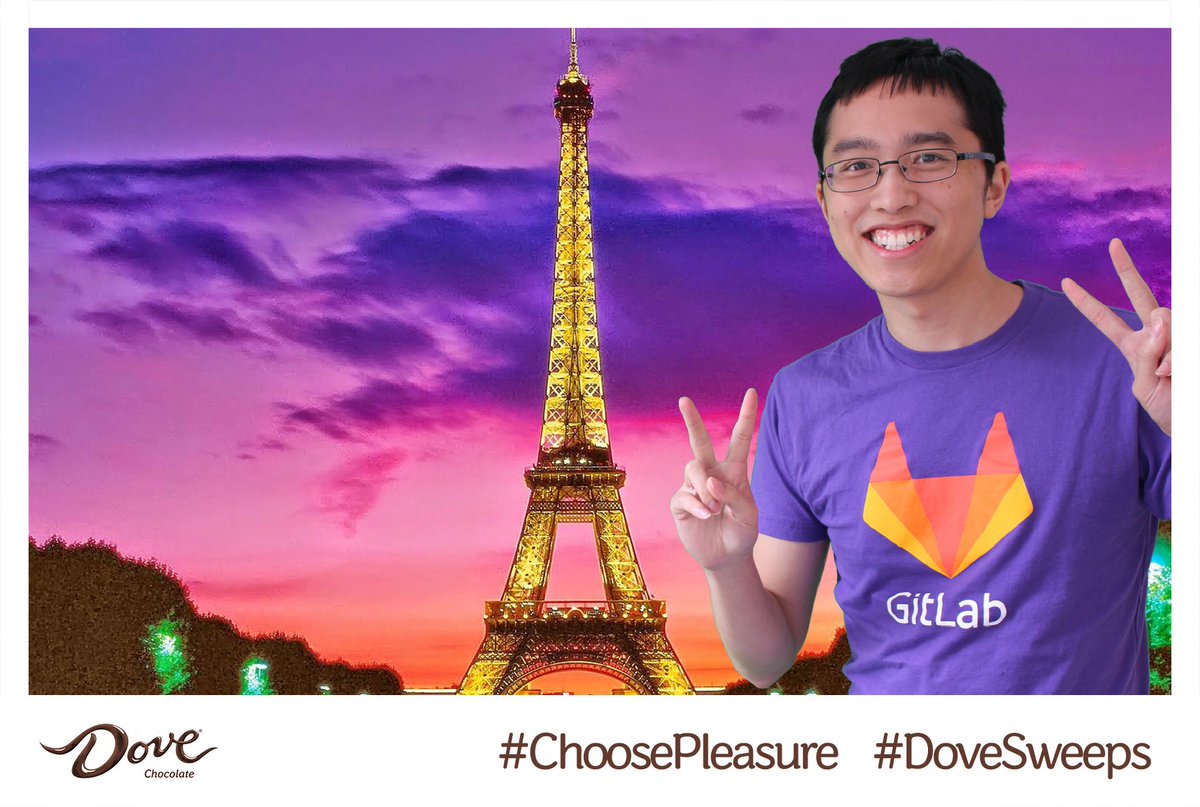 clemmakesapps's tweet photo. Here's to hoping I win a free trip to Paris! #ChoosePleasure #DoveSweeps #reppingGitLab #GitLabNotASponsor https://t.co/bnfUO9cD96