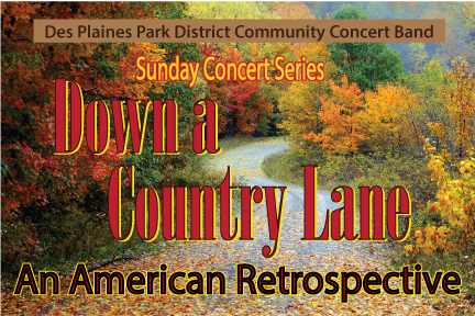 DesPlainesParks's tweet image. Check out the #DPPD Community Concert Band this Sunday at 3p at the Prairie Lakes Theater and take a stroll "Down a Country Lane"