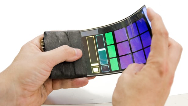 digikey's tweet photo. Bendable #WhammyPhone offers flexible music control #FOLED https://t.co/LjopYdJyj1 https://t.co/cUnNf3ONLD