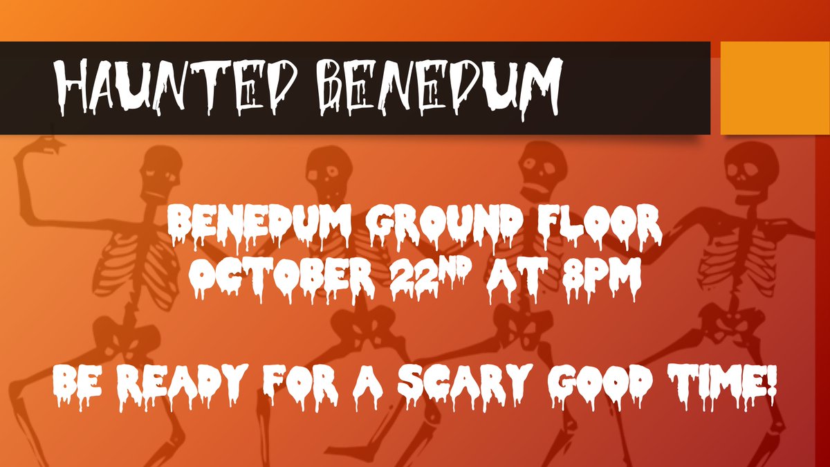 PittEngineering's tweet photo. Don't forget that @PittESC's annual Haunted Benedum is this Saturday! And you thought the Ground Floor was only frightening during tests. https://t.co/vlpONlcehL
