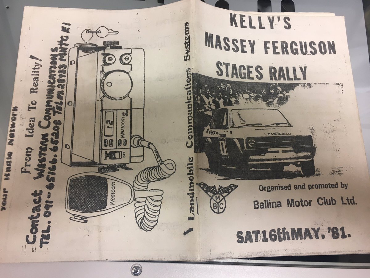 Lots to read &amp; reminisce about on Saturday .... 
#40years Mayo &amp; District Motorsport Club <a href="/rally_ie/">rally.ie</a>