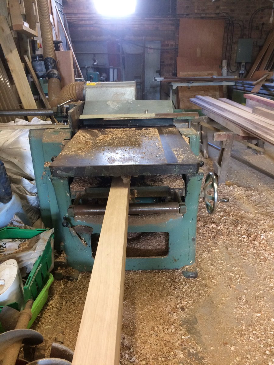 JHubbardandson's tweet photo. Love working with green Oak turning a tree into a gate progress so far #milling #plaining #shaping #KenilworthHr https://t.co/JhGXNLw5kq