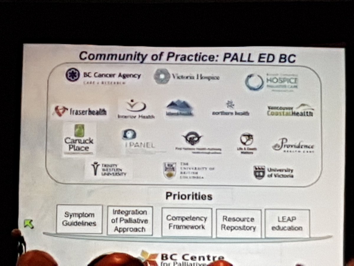 LDMatters's tweet photo. #bccpc BC Center for #Palliativecare Are presenting an overview of their many projects. Glad to be a part of the team. https://t.co/X4VQYSYe9j