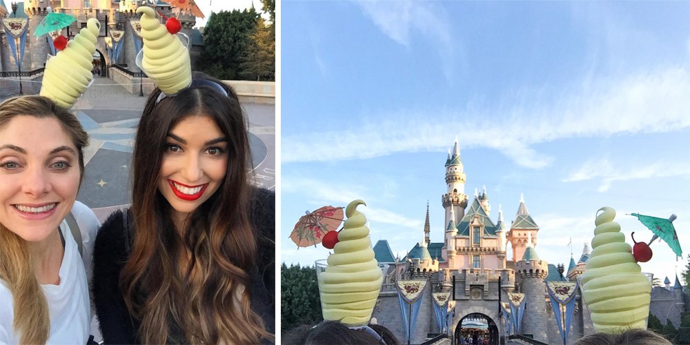 #TBT to <a href="/lunchboxbunch/">I tweet at @kathypatalsky</a>'s &amp; my epic handmade Dole Whip costumes for Mickey's Halloween Party at <a href="/Disneyland/">Disneyland Resort</a>!