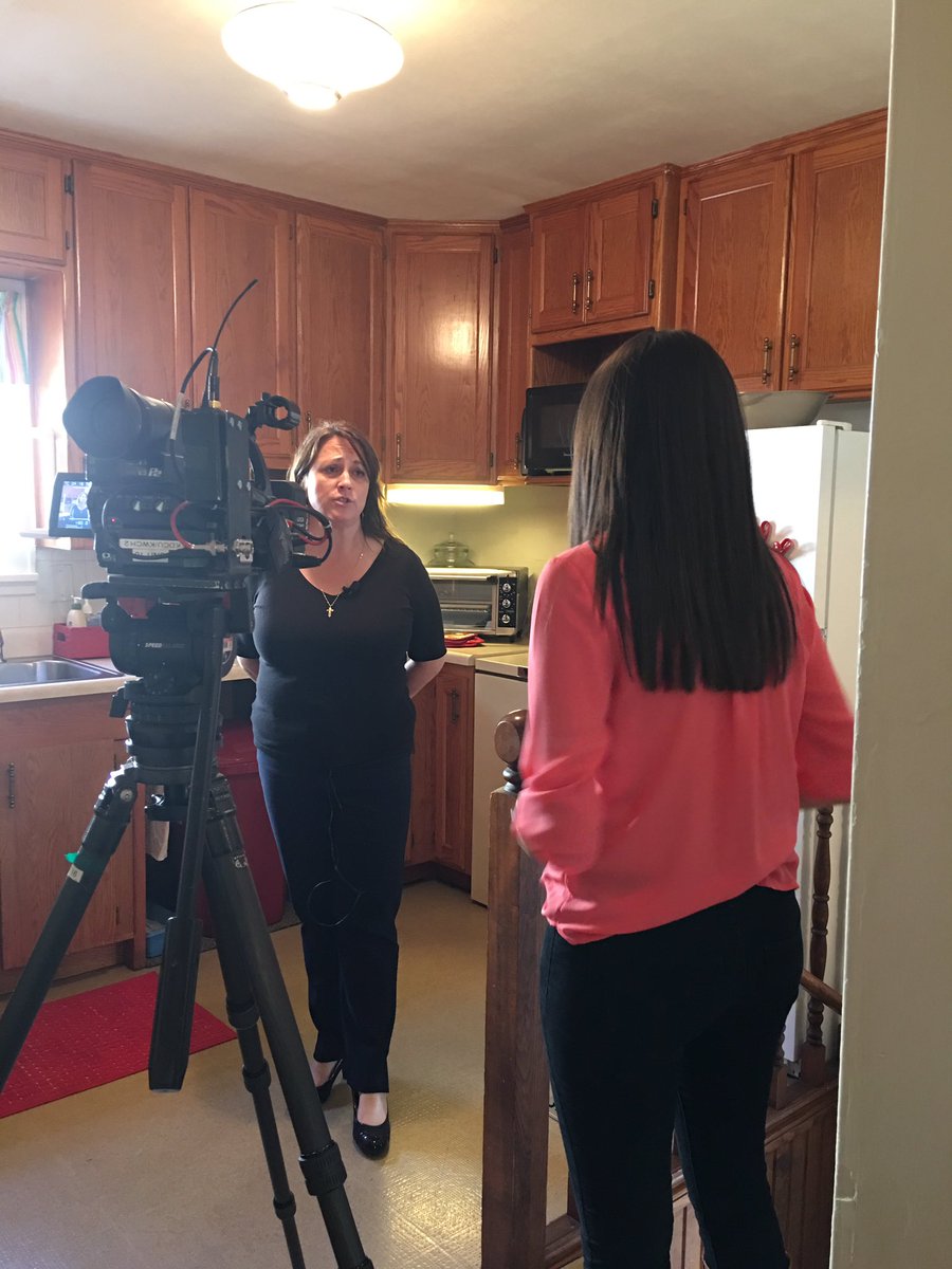Family Promise Director Jackie Green being interviewed <a href="/KWCH12/">KWCH 12 News</a>. #peoplematter #homelessfamilies