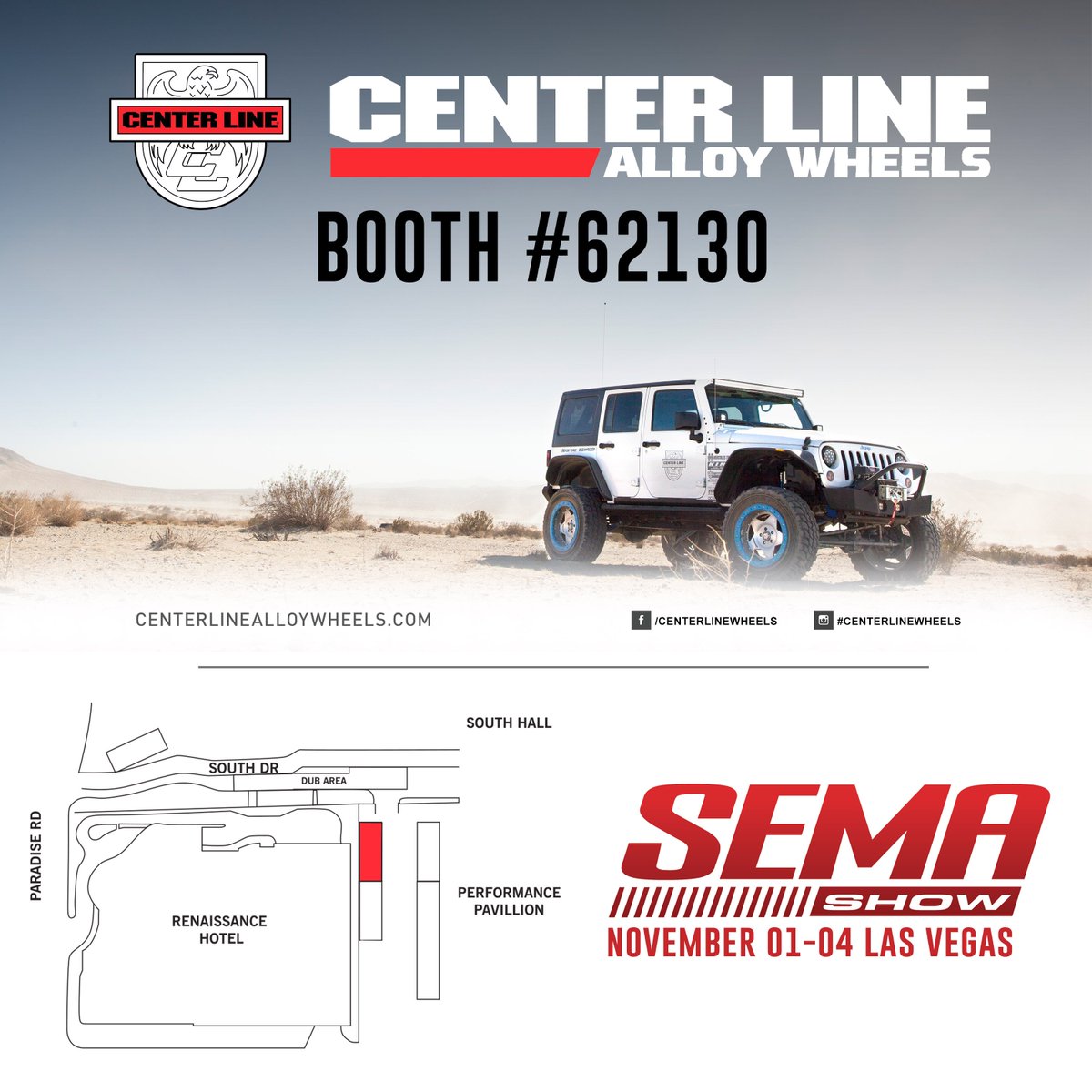 #SEMA2016 is happening in less than 2 weeks and we really can't wait! Don't forget to stop by our outdoor booth!