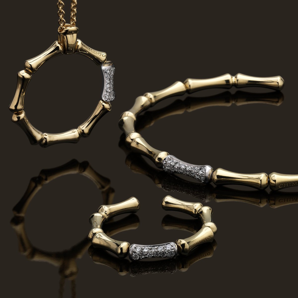 ChimentoJewels's tweet photo. Chimento Bamboo #chimento #bamboo #parure #jewelry #madeinitaly #gold #diamonds #pave #amazing #style https://t.co/mInNqkNyj8