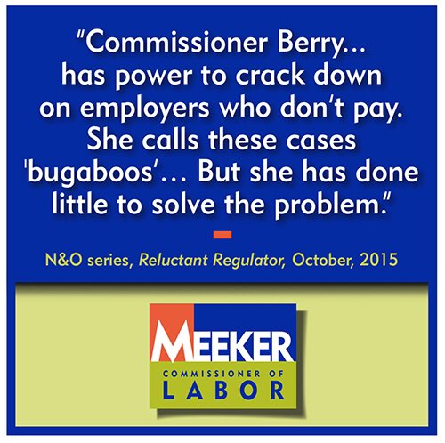 MeekerforNC's tweet photo. Employees who do the work deserve to get paid. #ncpol #replaceherpicture https://t.co/T3JkMs4SNJ