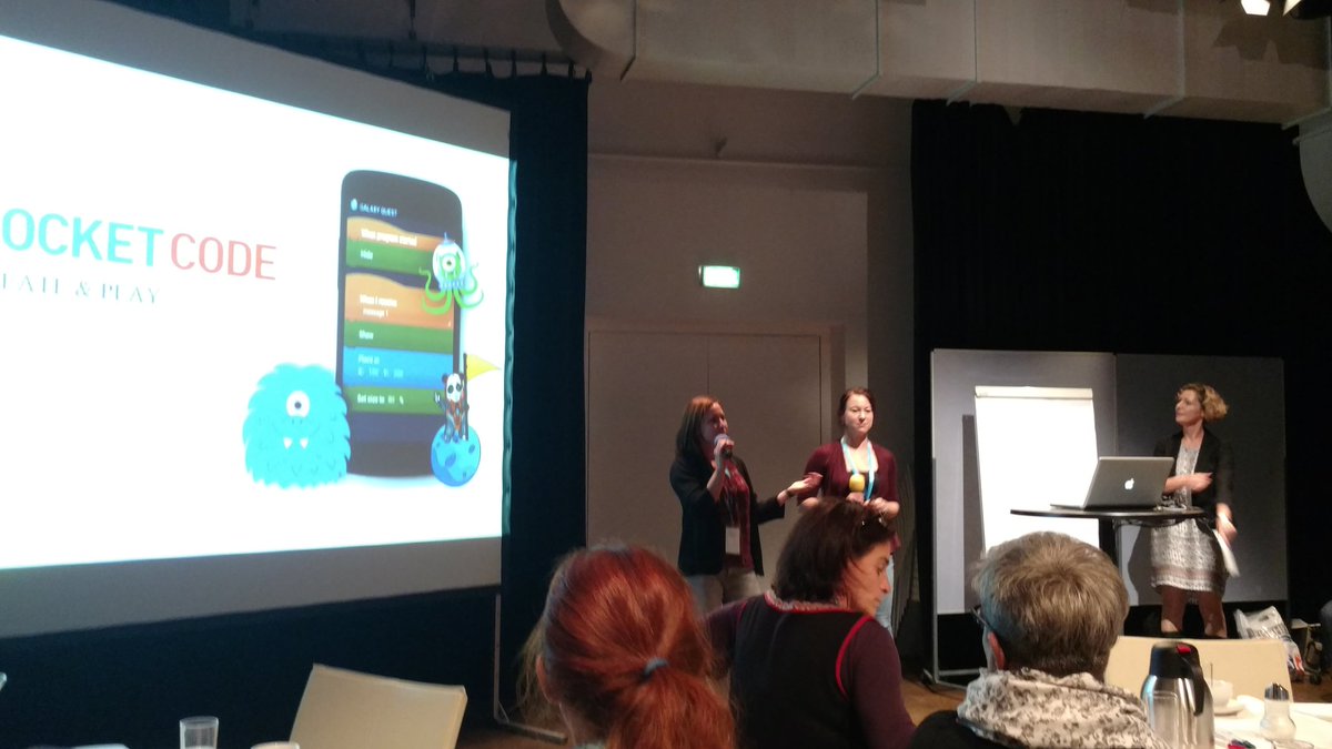 BerniSpieler's tweet photo. #Pocket_Code #no1leftbehindeu with one of our partner schools Akademisches Gymnasium in #Vienna #mla16 #bmbf https://t.co/2l5190mAlT