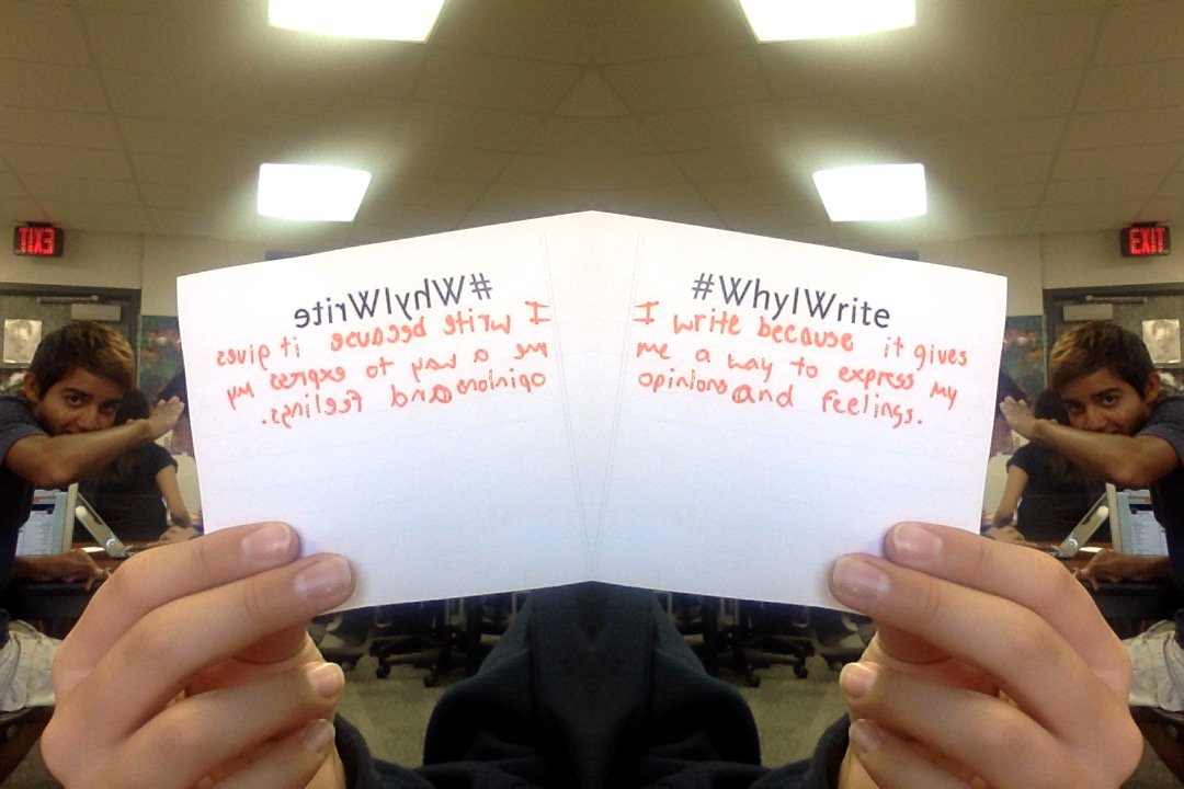 DanielG_NTHC's tweet photo. I write because it gives a way to express my opinions and feelings. #WhyIWrite #boydbence https://t.co/ny67lpfdXC