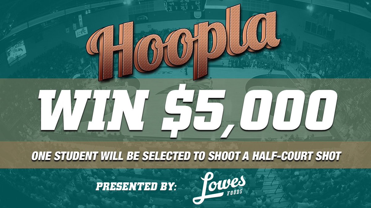 Hey, <a href="/CCUChanticleers/">Coastal Carolina University</a> students, want to have a chance to win $5,000?! Check out Hoopla tonight! 

Tonight | 9 PM | HTC Center