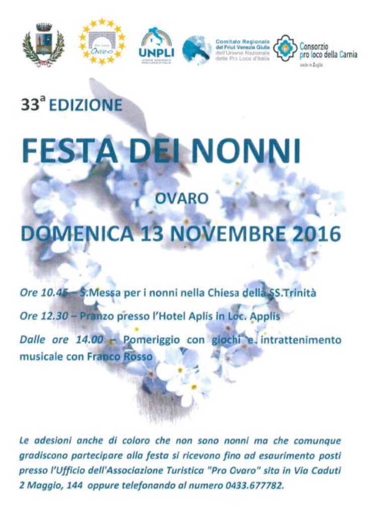 ProOvaro's tweet photo. Festa dei Nonni #Ovaro #Carnia https://t.co/rVVzg3awHW