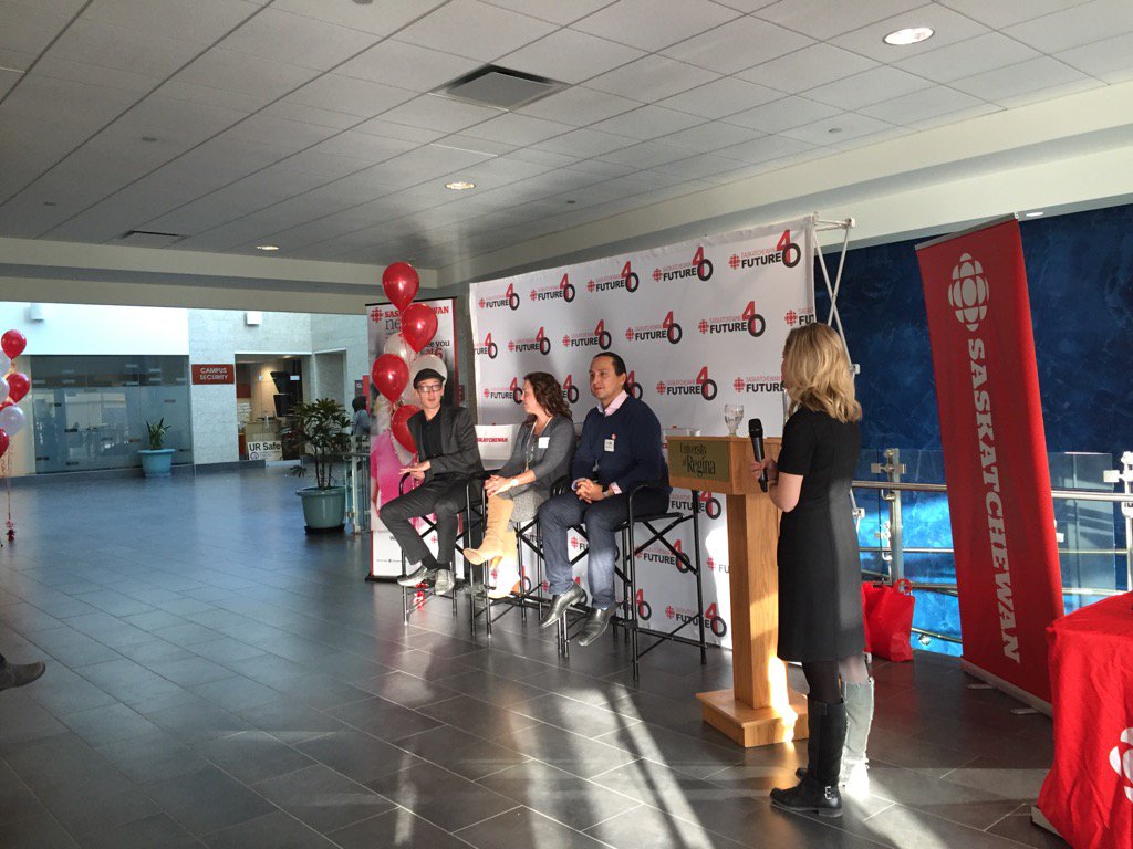 Our own @JillMorganCBC hosting #future40 panel, talking secrets to success! <a href="/taroncochrane/">Taron Cochrane</a>