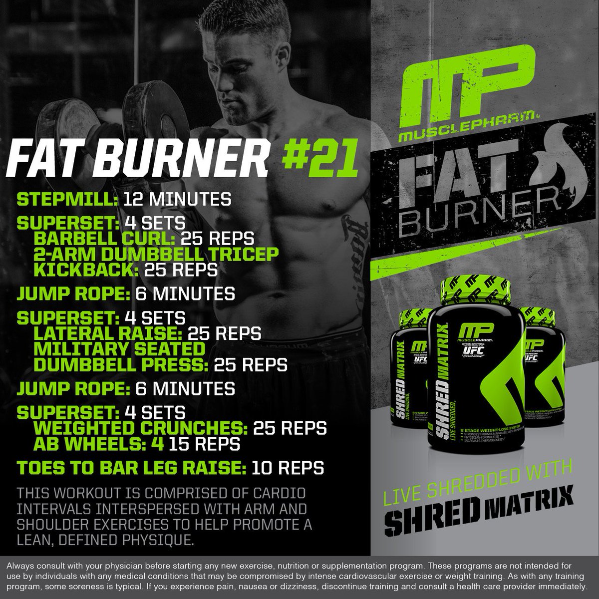 MusclePharm® on Twitter "MusclePharm Daily Workouts! Thursday Fat