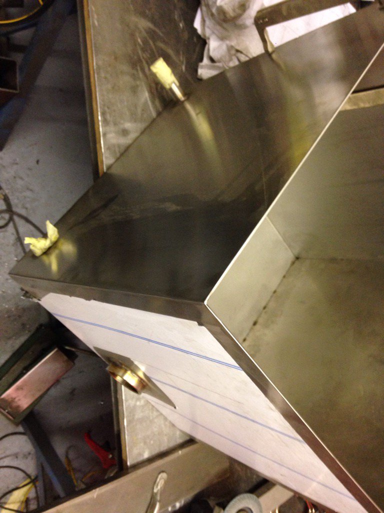 CIP tank coming along in TIG welding bay 1 #bexleybrewery