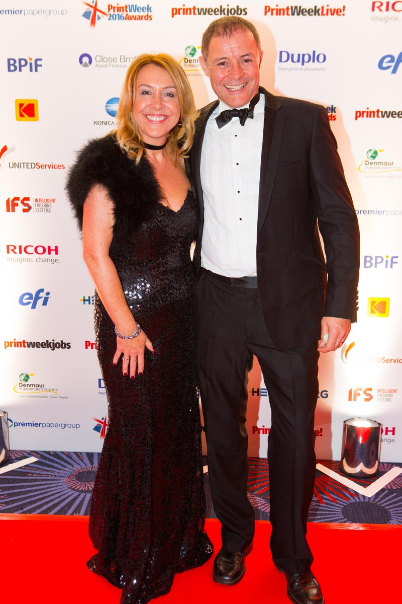 MasterBookBind's tweet photo. Roger & Maz at the #PrintWeekAwards well done to all that won especially our clients @Pureprint @GeoffNealGroup #BossPrint @PushPrint https://t.co/D1m4Ouz3pQ