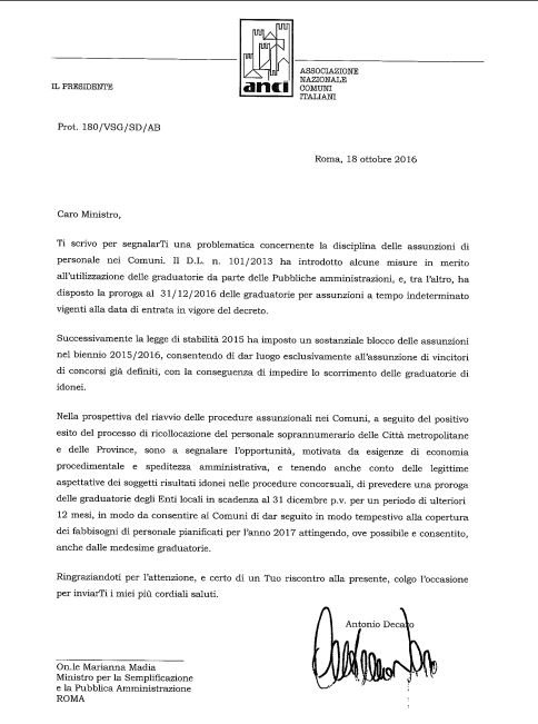 udiprimio's tweet photo. #GRADUATORIE Come promesso in Assembla #Anci ho chiesto al presidente De Caro di chiedere ufficialmente al Governo proroga graduatorie https://t.co/wBeU37HHGe