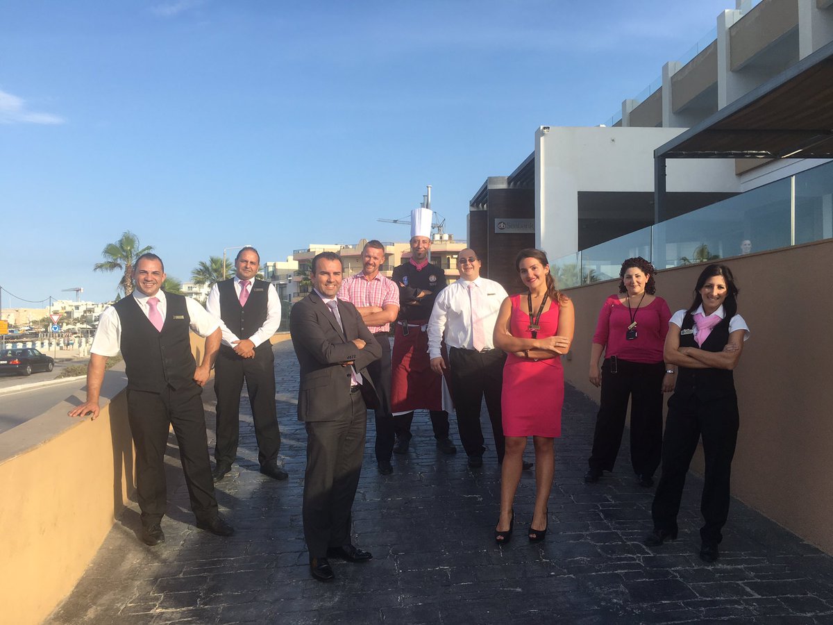 dbseabank's tweet photo. and all the managers are out in pink too - #PinkOctoberMalta https://t.co/RsiBAFdMQK