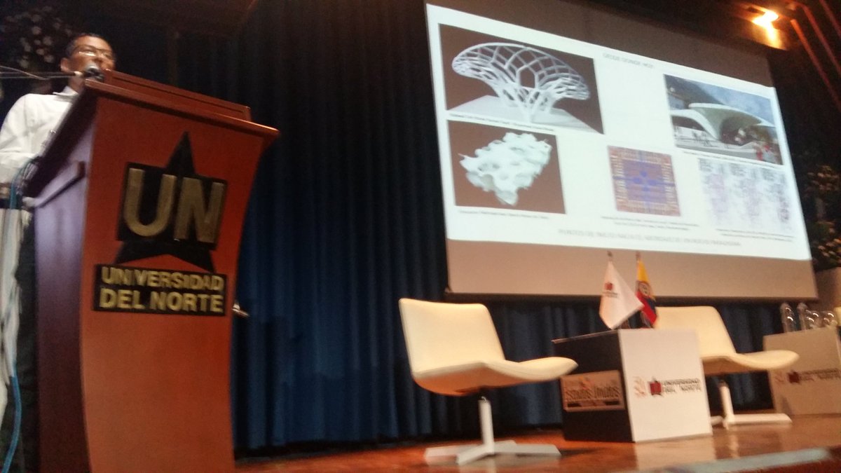 johannaebrahaim's tweet photo. Ahora mismo: Arquitectura de pieles, V Seminario la Representación del Proyecto #fablabuninorte #Moluscopavilion #catedraUSA https://t.co/ErtjuGfiNn