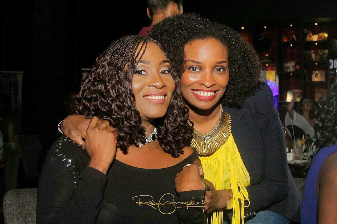 sherocksng's tweet photo. The lady with the heavenly voice and the lady with the magic fingers! #SheRocksOctober #SheRocks #SheRocksng #SheRocksPinkRibbon https://t.co/kCZ4aJjUMh