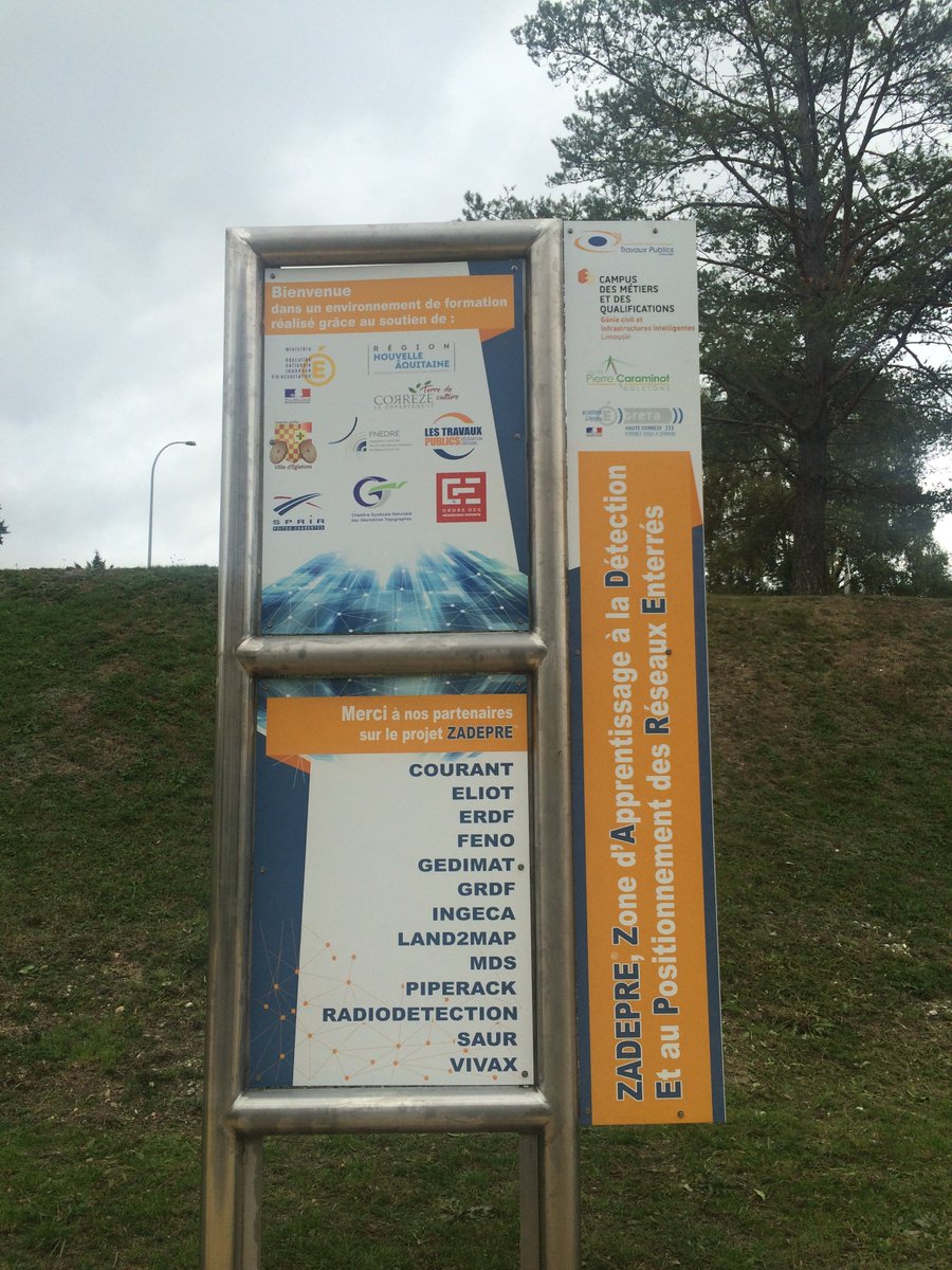 norgeot_c's tweet photo. Détection des réseaux enterrés #DTDICT : @georadar_mds partenaire de la #ZADEPRE de la #PFTTP du #Limousin inaugurée hier @GSSI_GPR https://t.co/HHME85WLAh