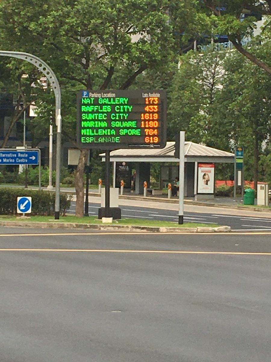 jezzabkk's tweet image. So sensible. Where to park. #technologyatwork #singapore