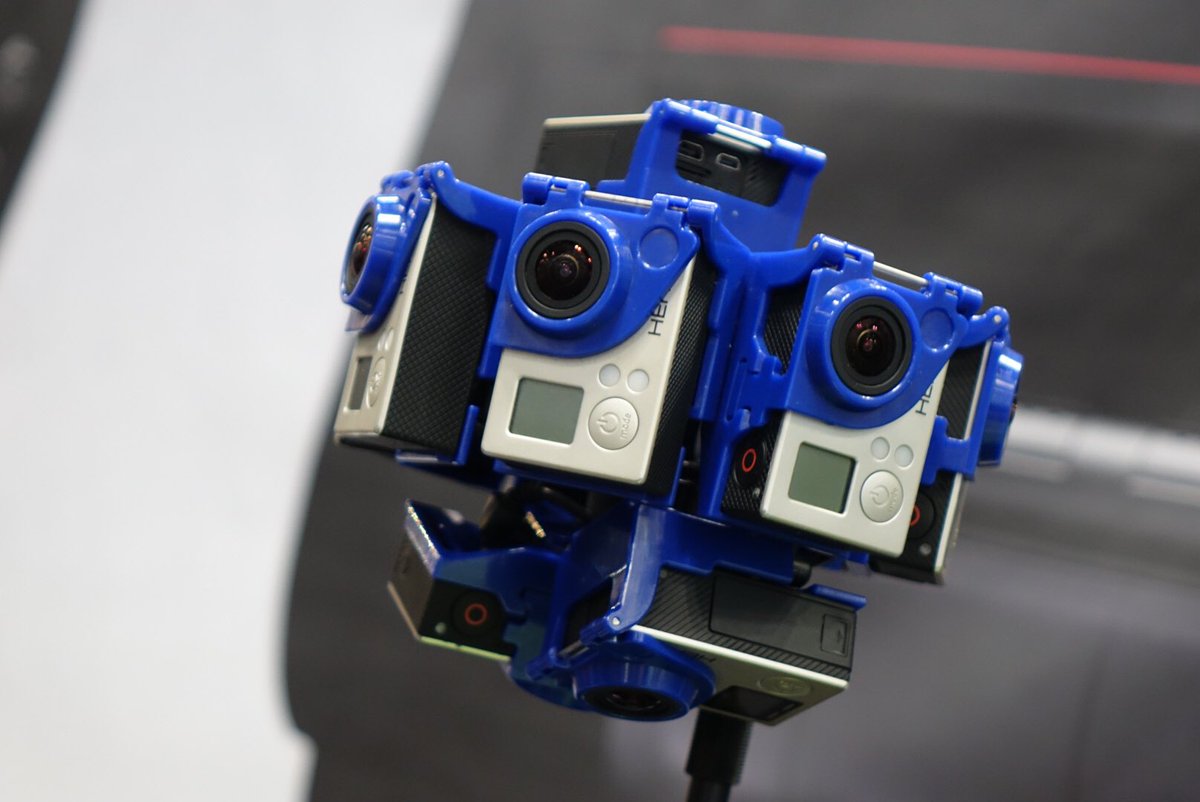 bhphoto's tweet photo. Sharing the B&amp;H booth #455 with us today at #PPE2016 is the exciting @360_RIZE showing off a variety of 360 rigs! "Live Without Edges" https://t.co/jvmRHfvVx7