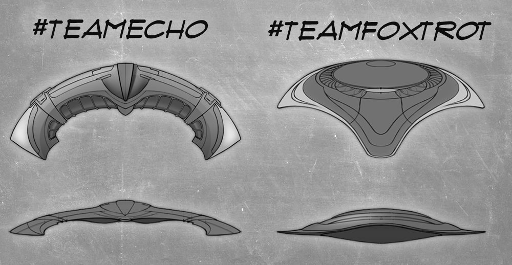 trekonlinegame's tweet image. Choose your design and shape the our next Anniversary Ship! Cast your vote with either #TeamEcho or #TeamFoxtrot
arcgames.com/en/games/star-…