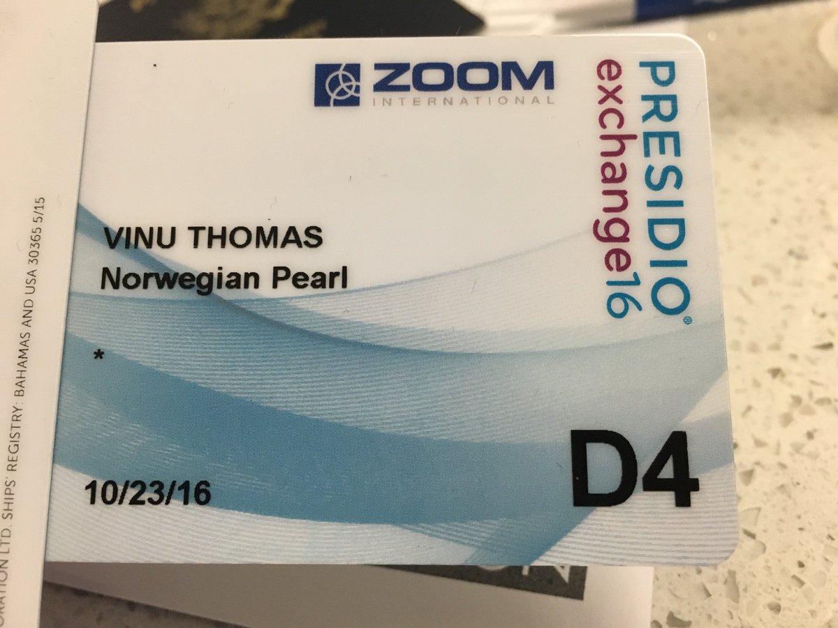 vinu1's tweet photo. Catch the wave @Presidio #Exchange16 #SKO excited to spend 3 days with the team #SKOoncruise #portmiami https://t.co/ZHmRIdljcj