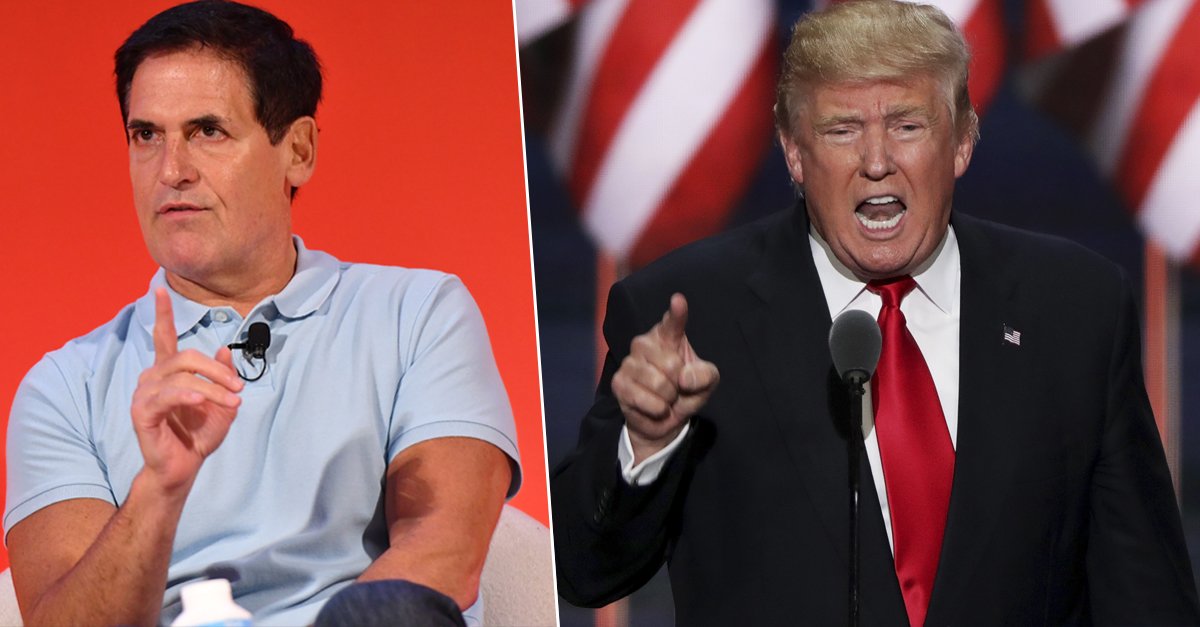 accesshollywood's tweet photo. #SharkTank's Mark Cuban totally ripped apart #DonaldTrump after #debatenight.  https://t.co/T5v645ePLy 😳 https://t.co/VNaKTRcn3O
